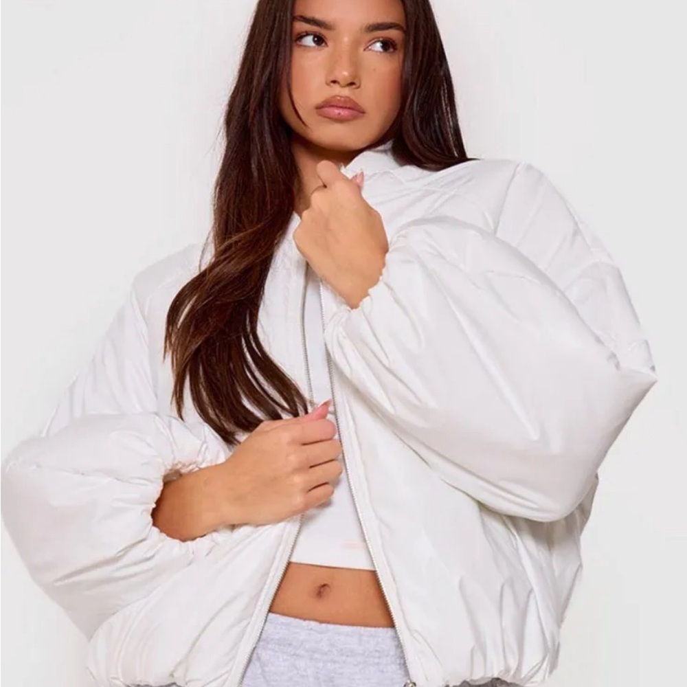 Women's White Puffer Jacket